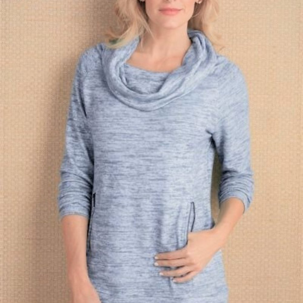 SOFT SURROUNDINGS Cloud Nine Cowl Neck Tunic Size S